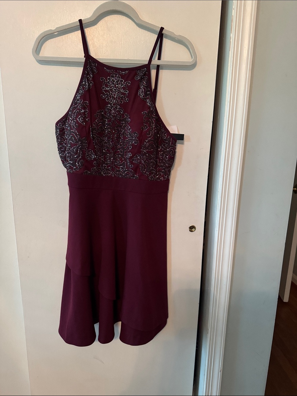 Xtraordinary Burgundy Sequined Formal Dress NWT